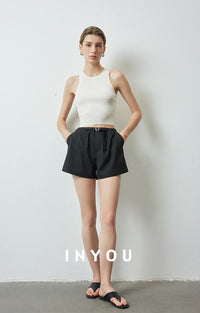 A-Line Slim Wide Shorts_BDHL6146