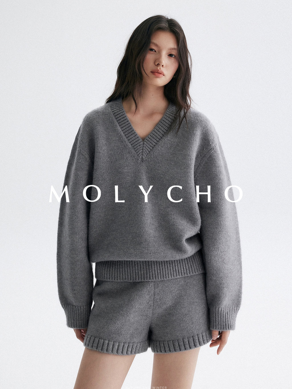 V領針織上衣或針織短褲_BDHL7944