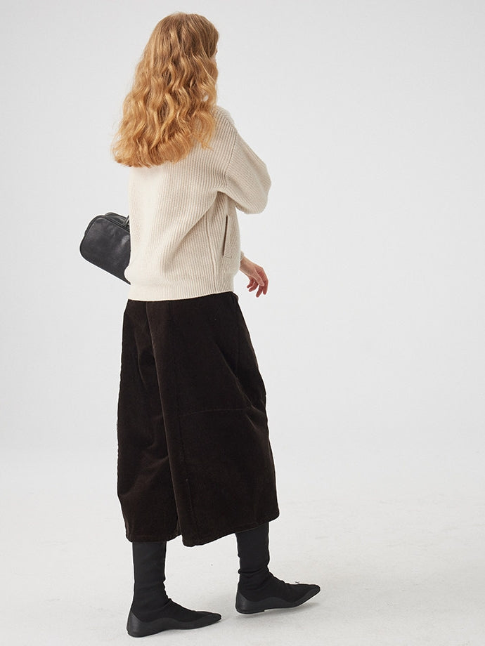 立領羅紋針織開襟衫_BDHL8117