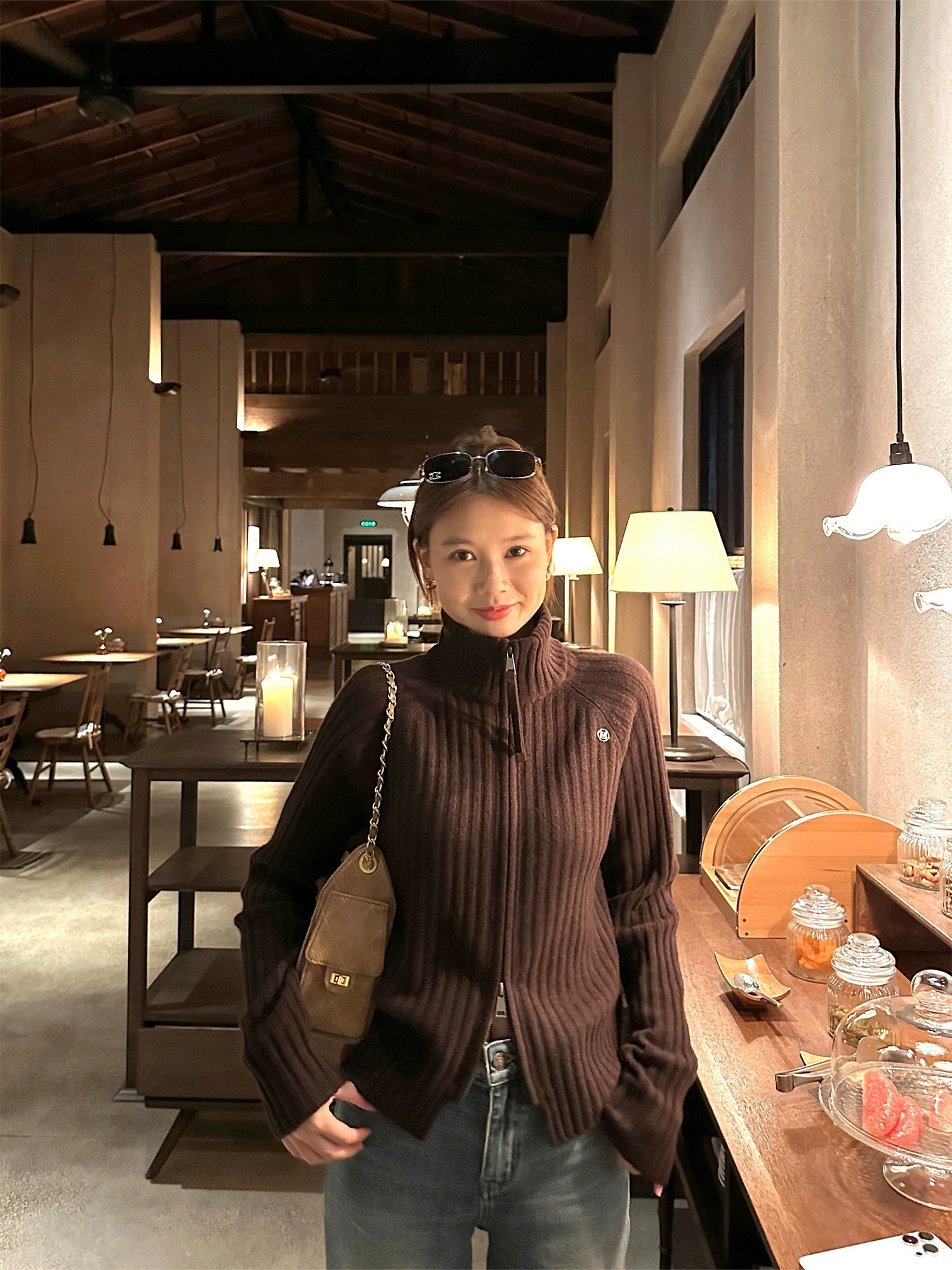 Zip-Up Knit Cardigan_BDHL7921