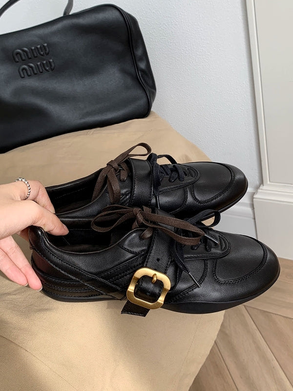 Retro-Style Belt Buckle Shoes_BDHL7815