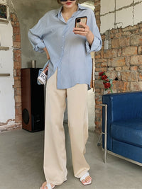 Silky Pants Or Long-Length Pants_BDHL6776