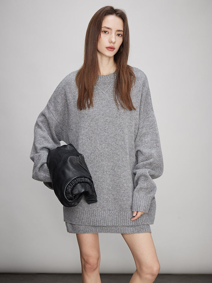 Loose Knit Tops Or Elasticated Waist Skirt_BDHL7994