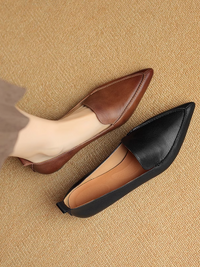 Shallow Pointed Flat Shoes_BDHL7074