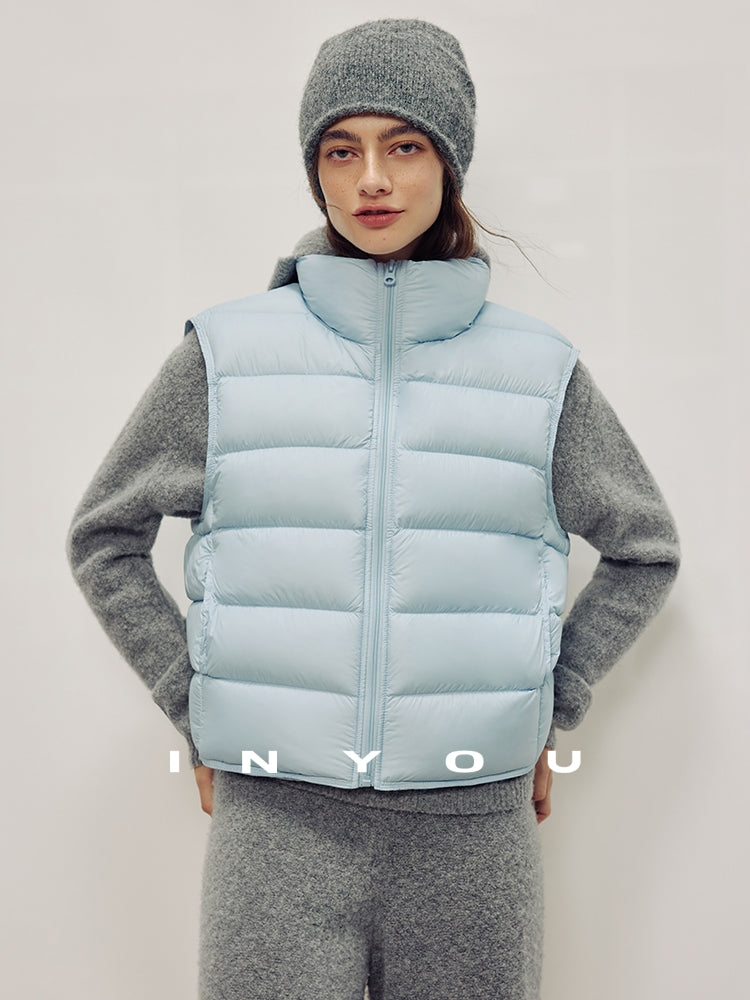 Stand-Collar Down Vest_BDHL7987