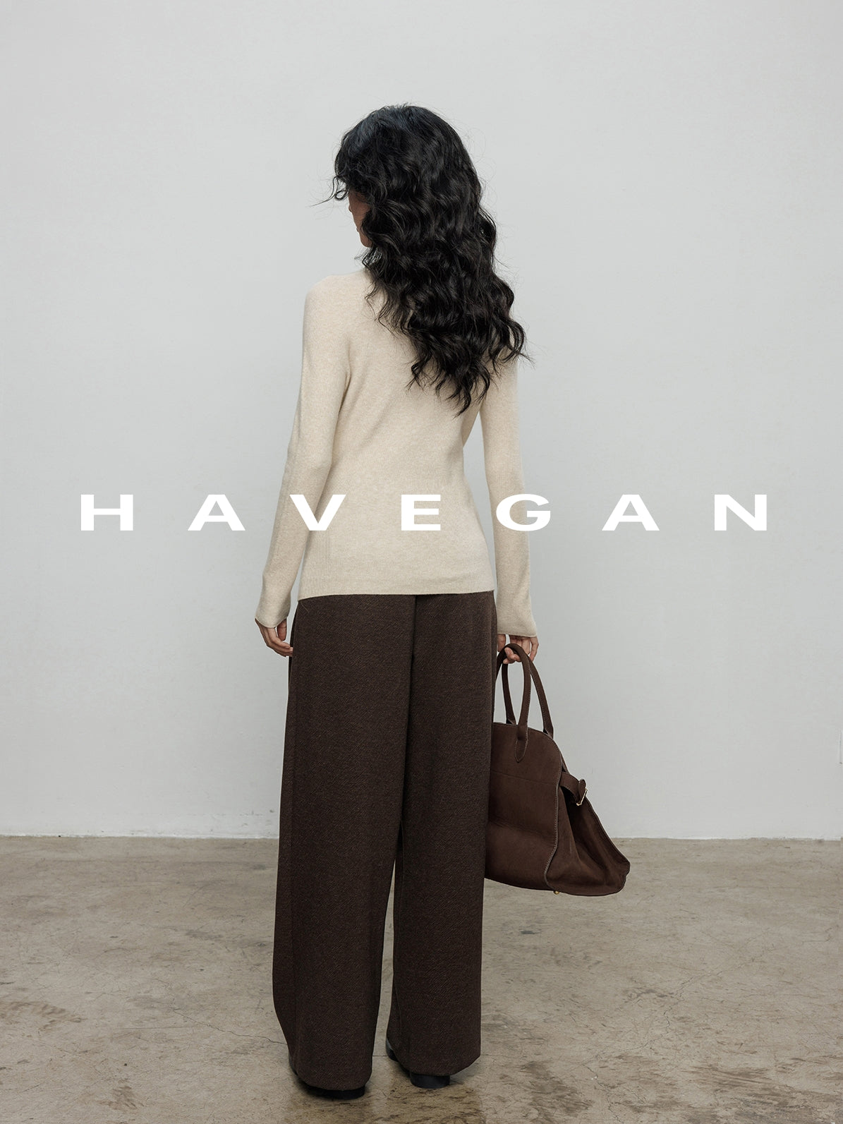 磨毛高腰闊腿褲_BDHL7962