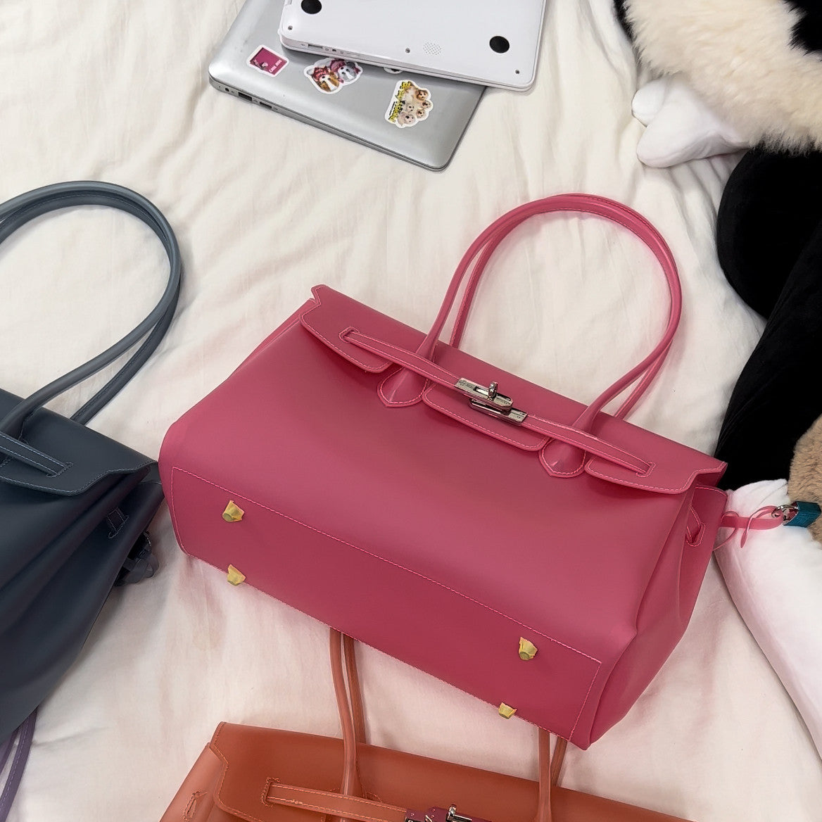 Jelly Turn-Lock Tote Bag_BDHL8250