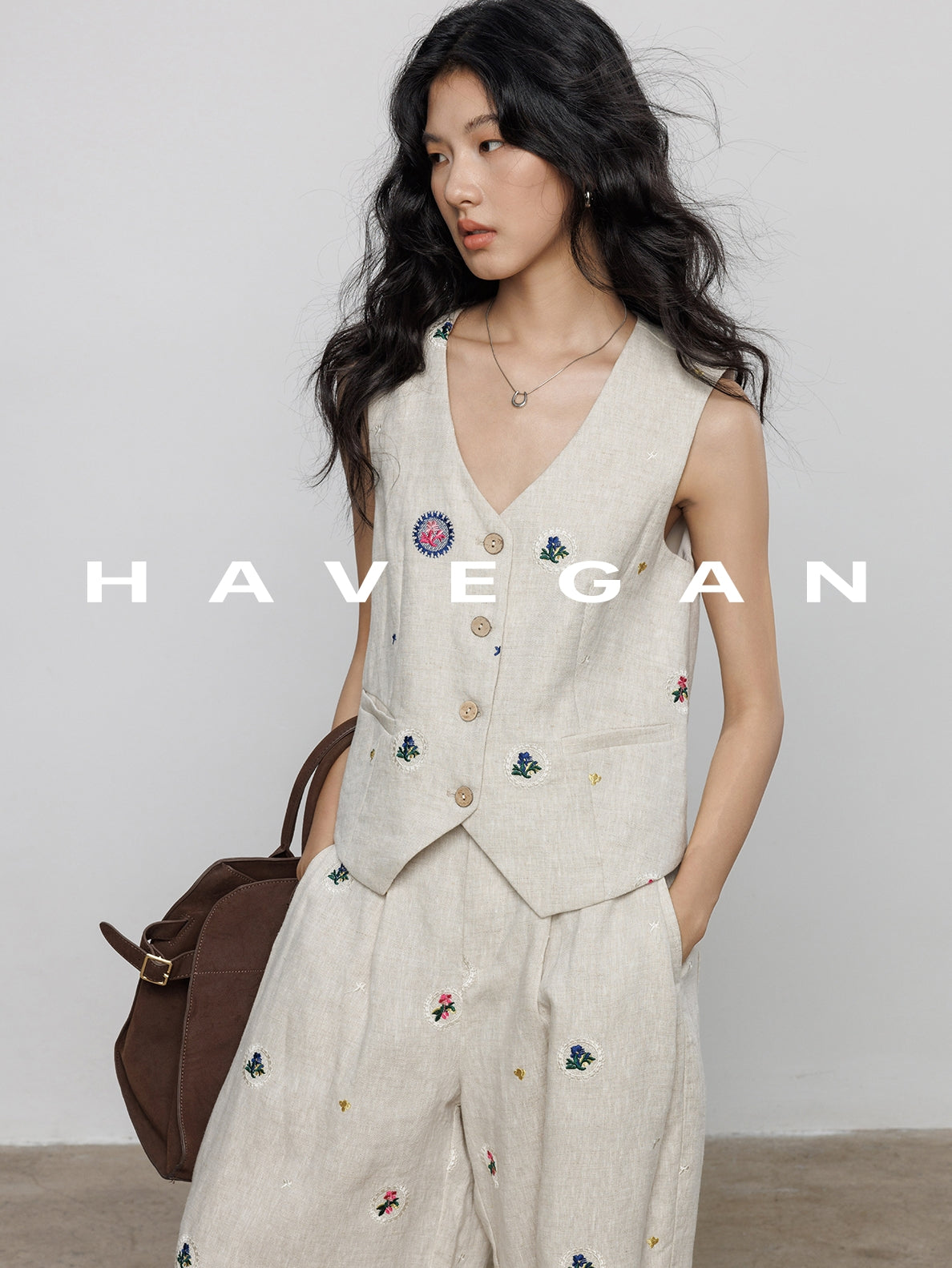 Embroidered Design Vest Or Pants_BDHL7606