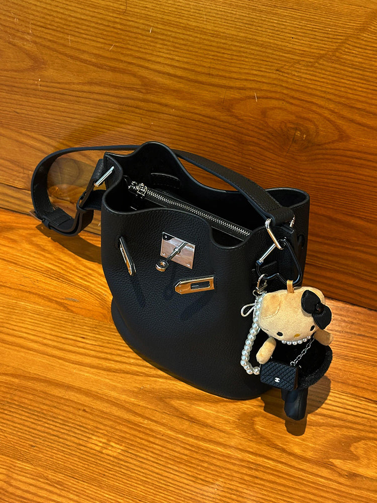 皮革水桶肩背包_BDHL7954