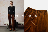 Velvet Straight Wide Leg Pants_BDHL6664