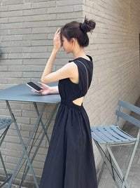 Sleeveless Backless Midi Dresses_BDHL6272