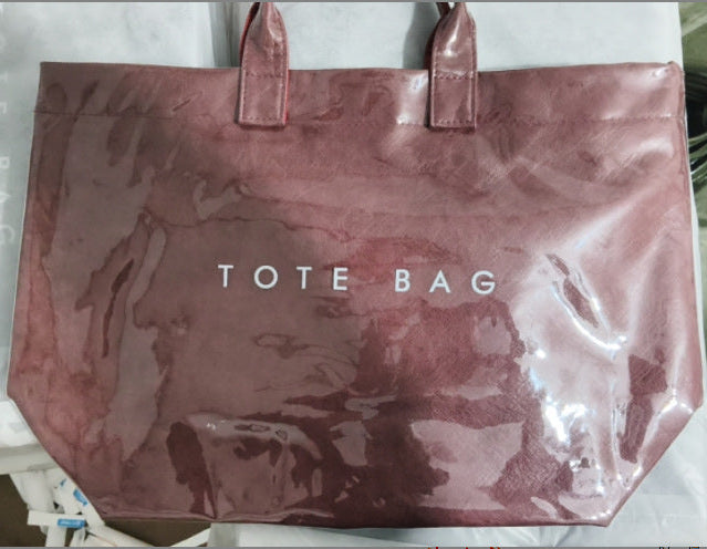 Retro Waterproof Patent Tote Bag_BDHL8200