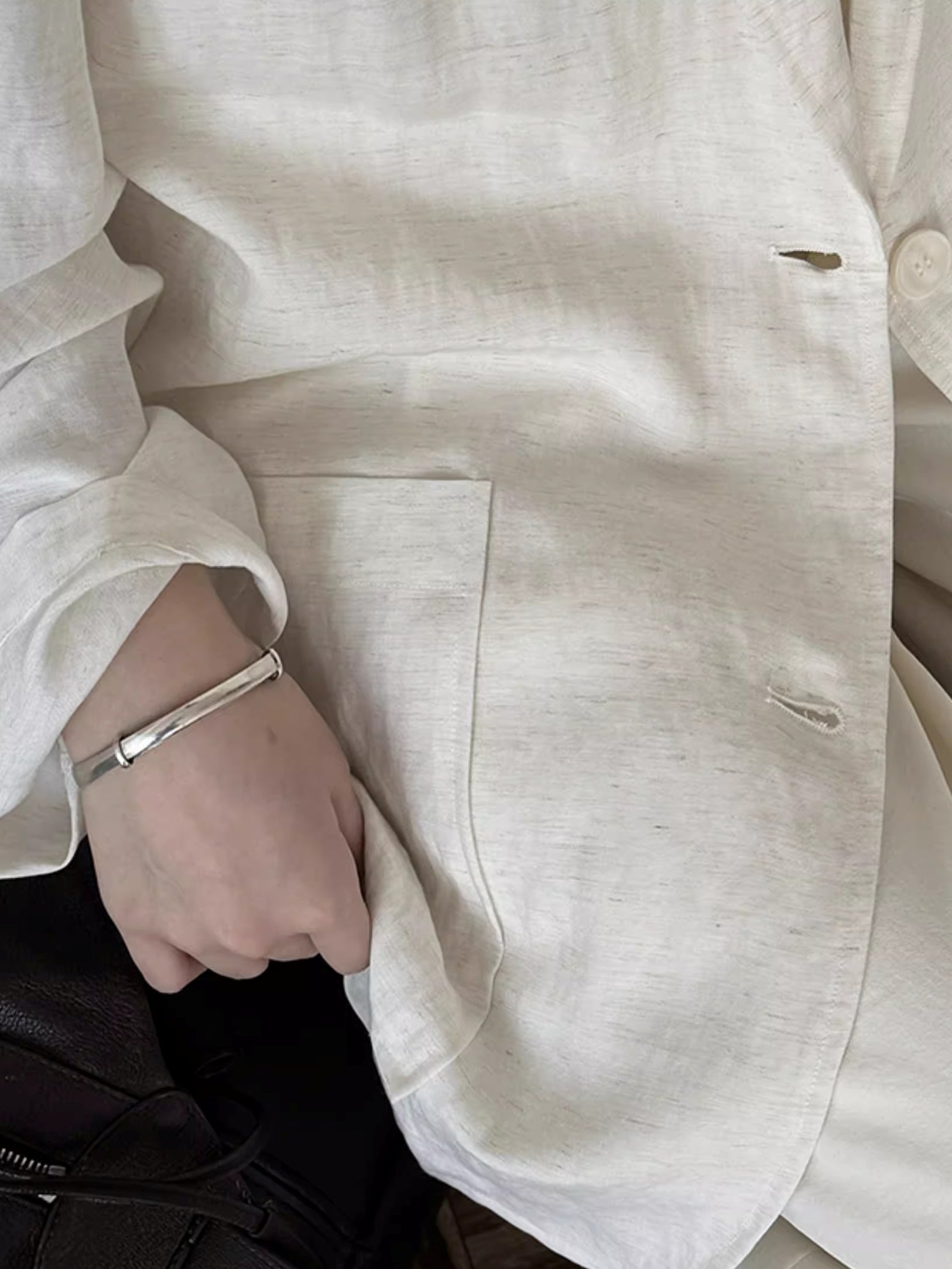 Loose-Fitting Linen Suit Jacket_BDHL7380