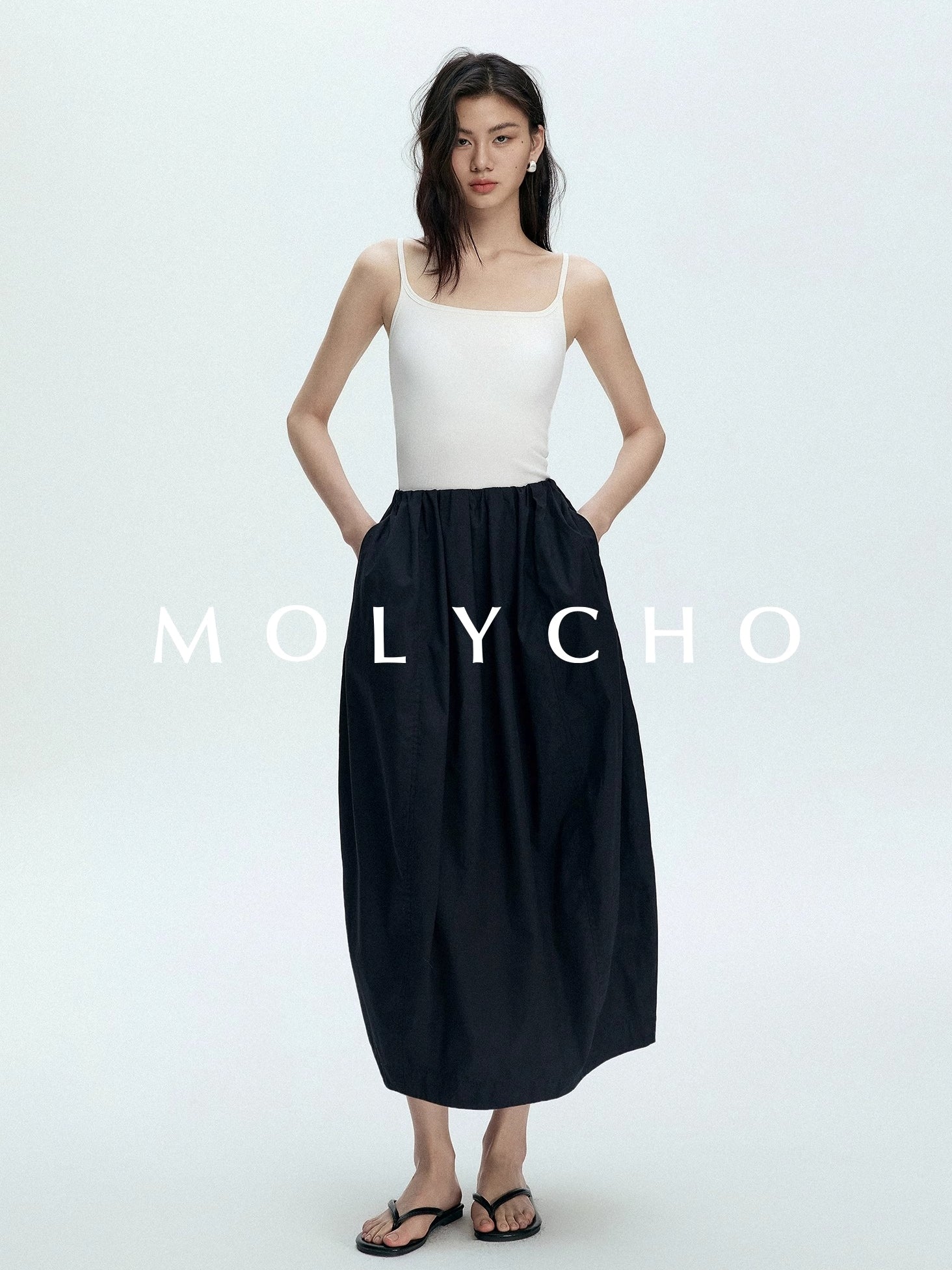 Flower Bad Long Skirt_BDHL7386