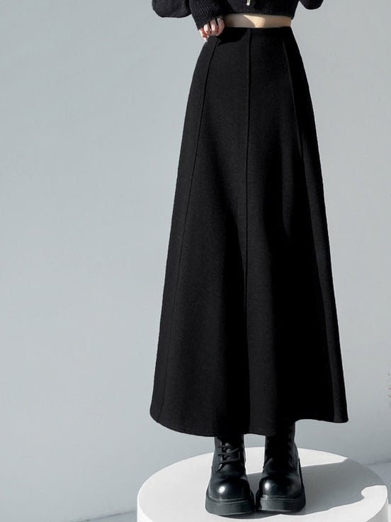 Slimming A-Line Maxi Skirt_BDHL8035