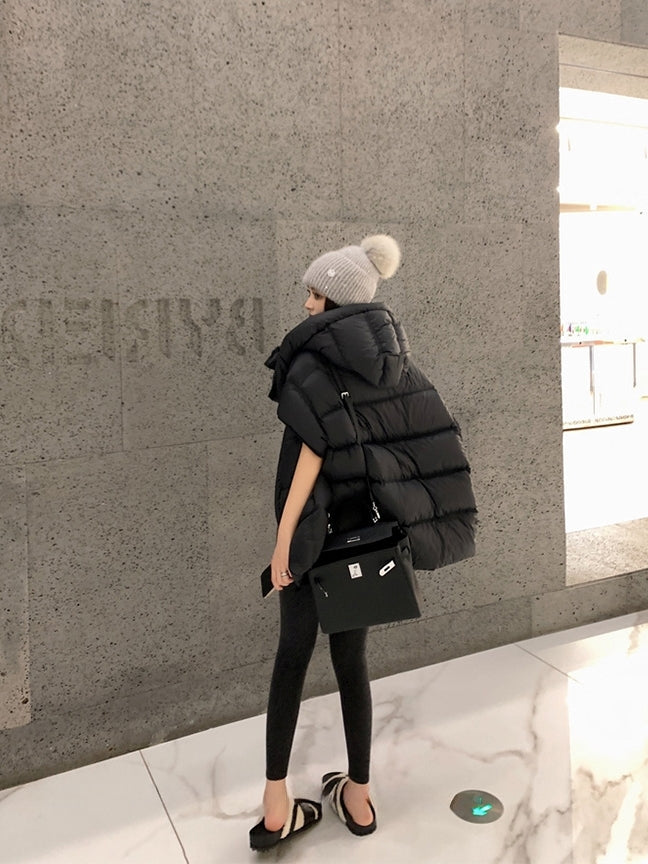 Hooded Down Vest Jacket_BDHL8012