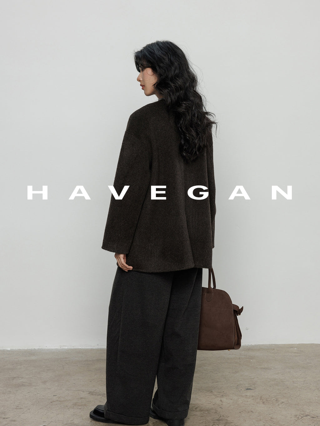 無領披肩大衣_BDHL7889