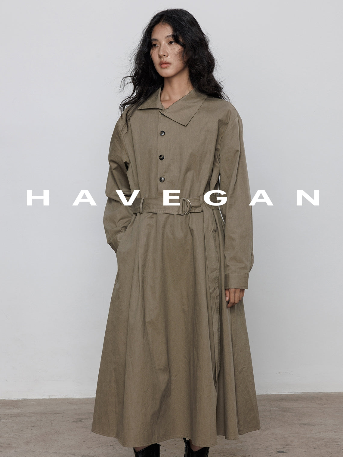 Waist-Belt Shirt Dress_BDHL7712