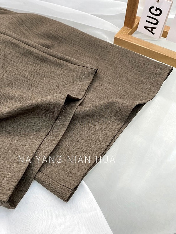 Retro Drape Pleated Pants_BDHL7818