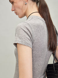 Reverse Stitch Slim Tops_BDHL7286