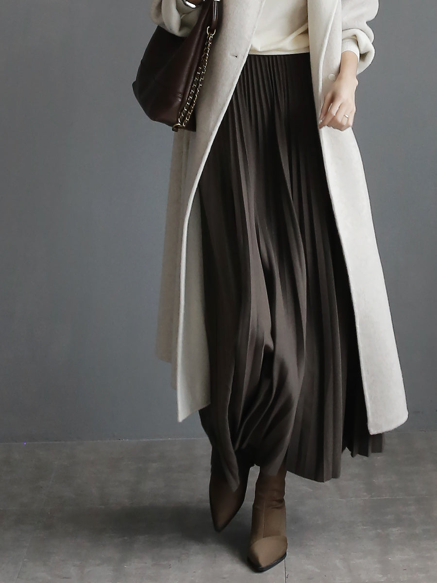 High-Waisted Pleated Maxi Skirt_BDHL7931