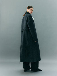 Double-sided minimalist style coat_BDHL5378