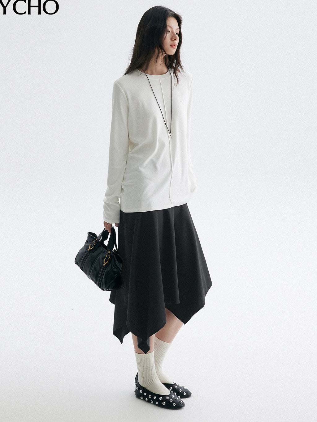 寬鬆白色上衣_BDHL7943