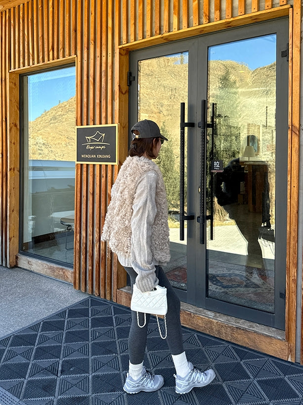 Round-Neck Fur Gilet_BDHL7919