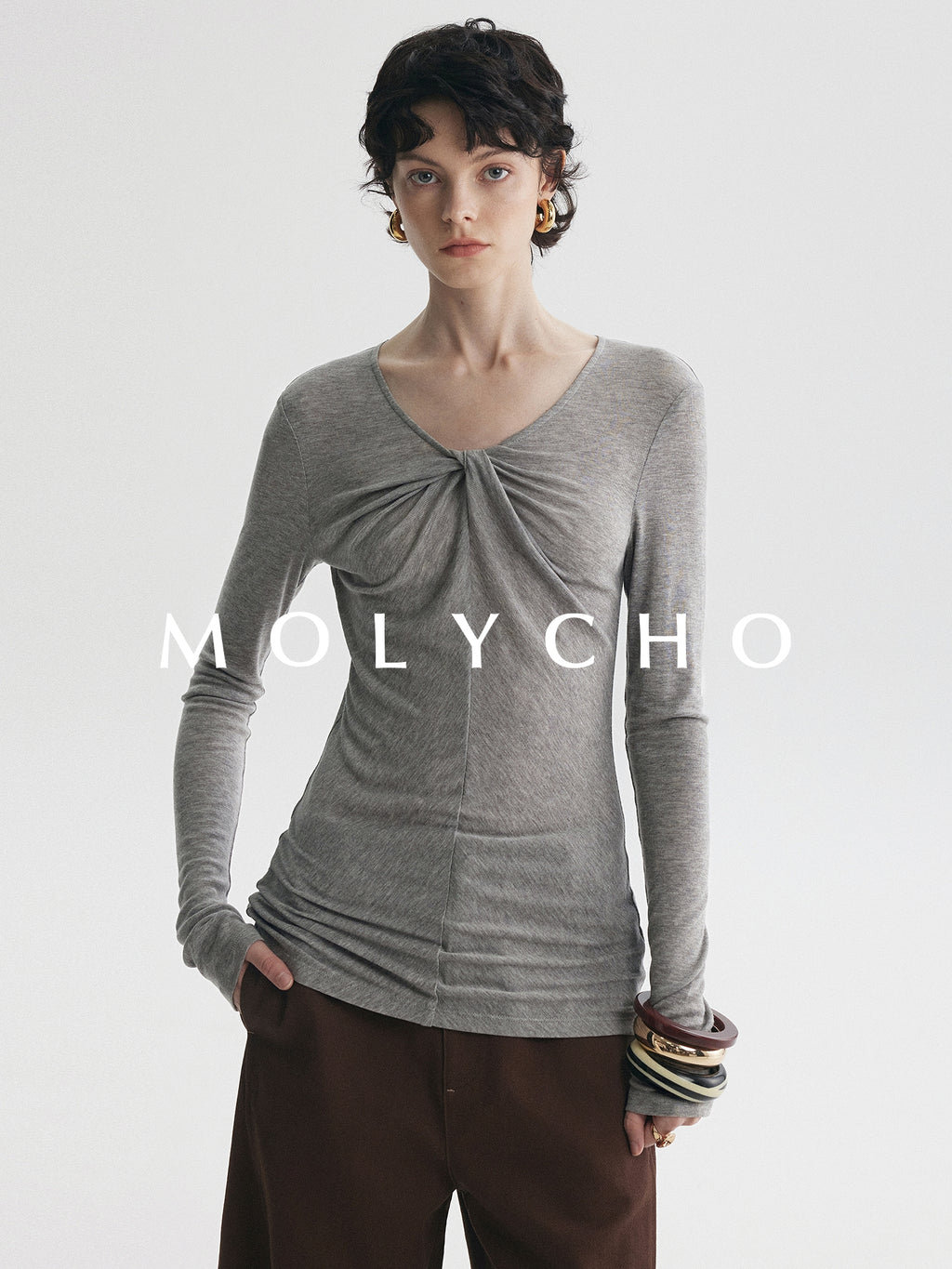 Lightweight Slim-Fit Long-Sleeved Tops_BDHL7725