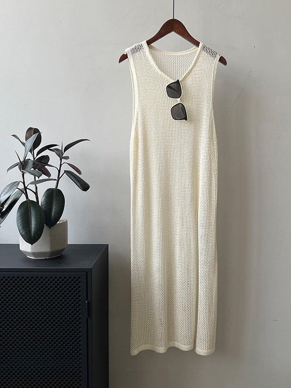 Hollow Long Sleeveless Tops_BDHL7561