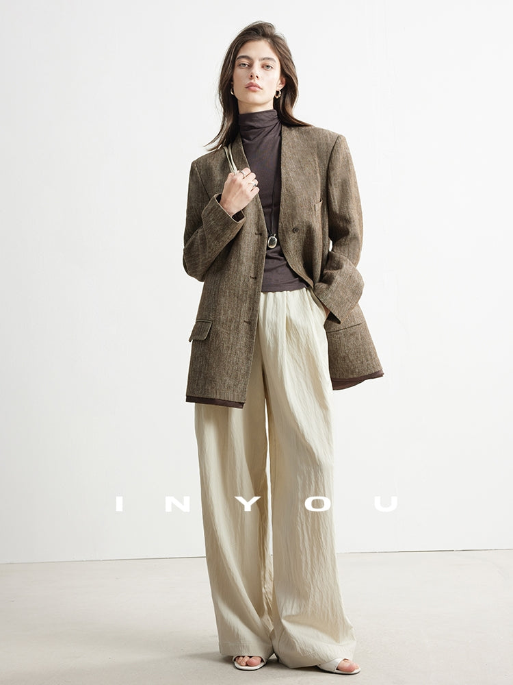 Collarless Suit Jacket_BDHL7132