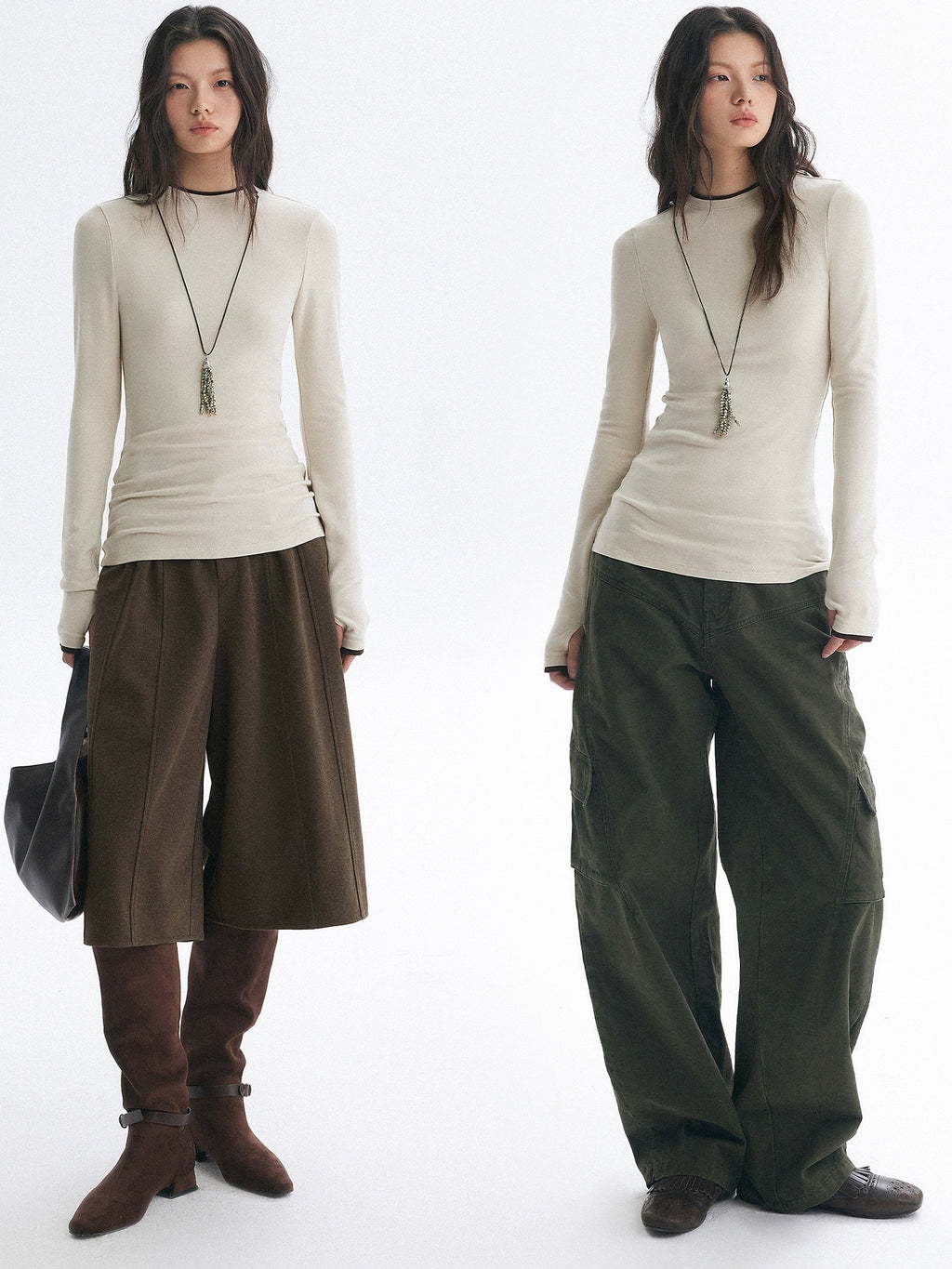 Two-Piece Style Slim Tops_BDHL8145