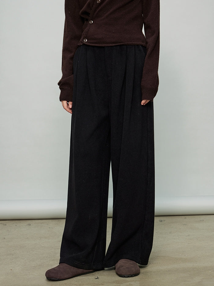 Relaxed Elastic-Waist Wide Pants_BDHL6918