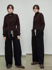 Relaxed Elastic-Waist Wide Pants_BDHL6918