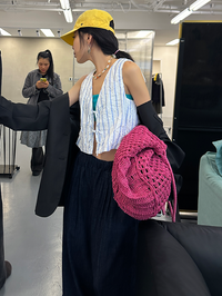Crumpled Striped Vest_BDHL7249