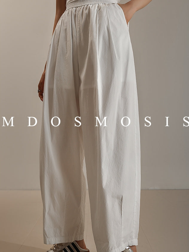 Elastic Waist Balloon Pants_BDHL7514