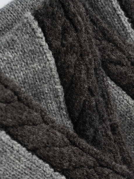 Contrast Colour Hooded Scarf_BDHL6963
