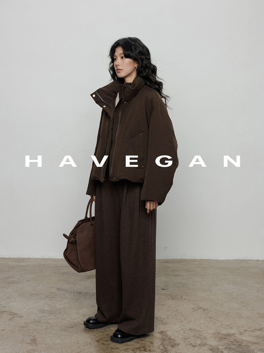 磨毛高腰闊腿褲_BDHL7962