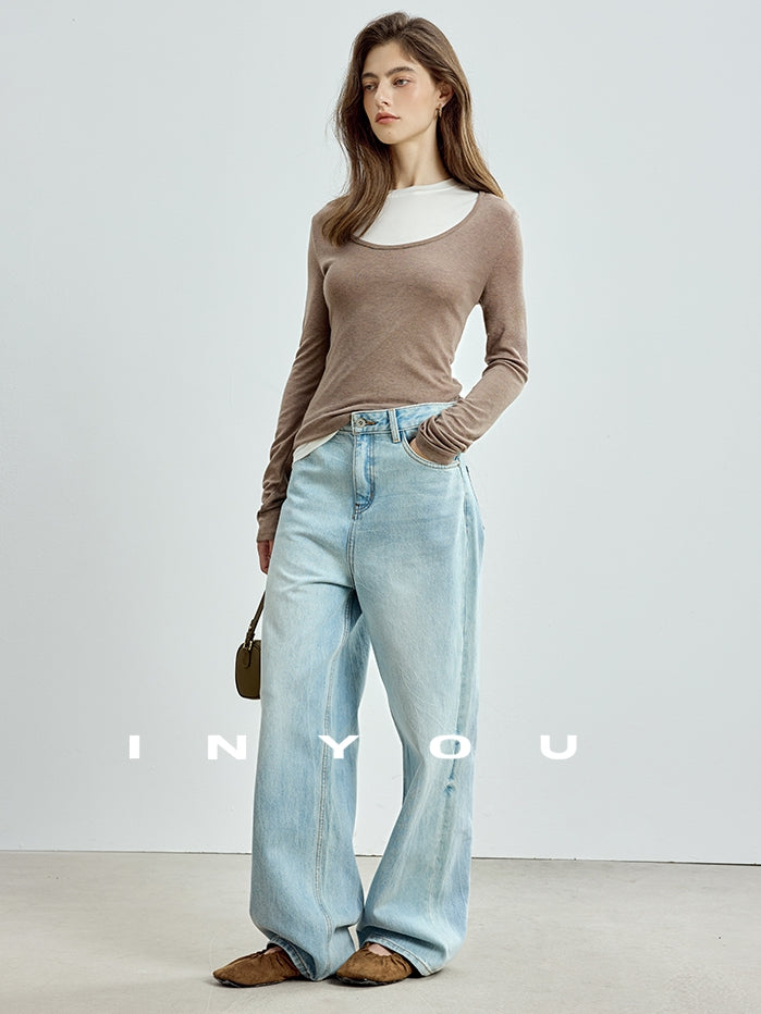 V-Neck Long-Sleeved Tops Or Sleeveless Tops_BDHL7719