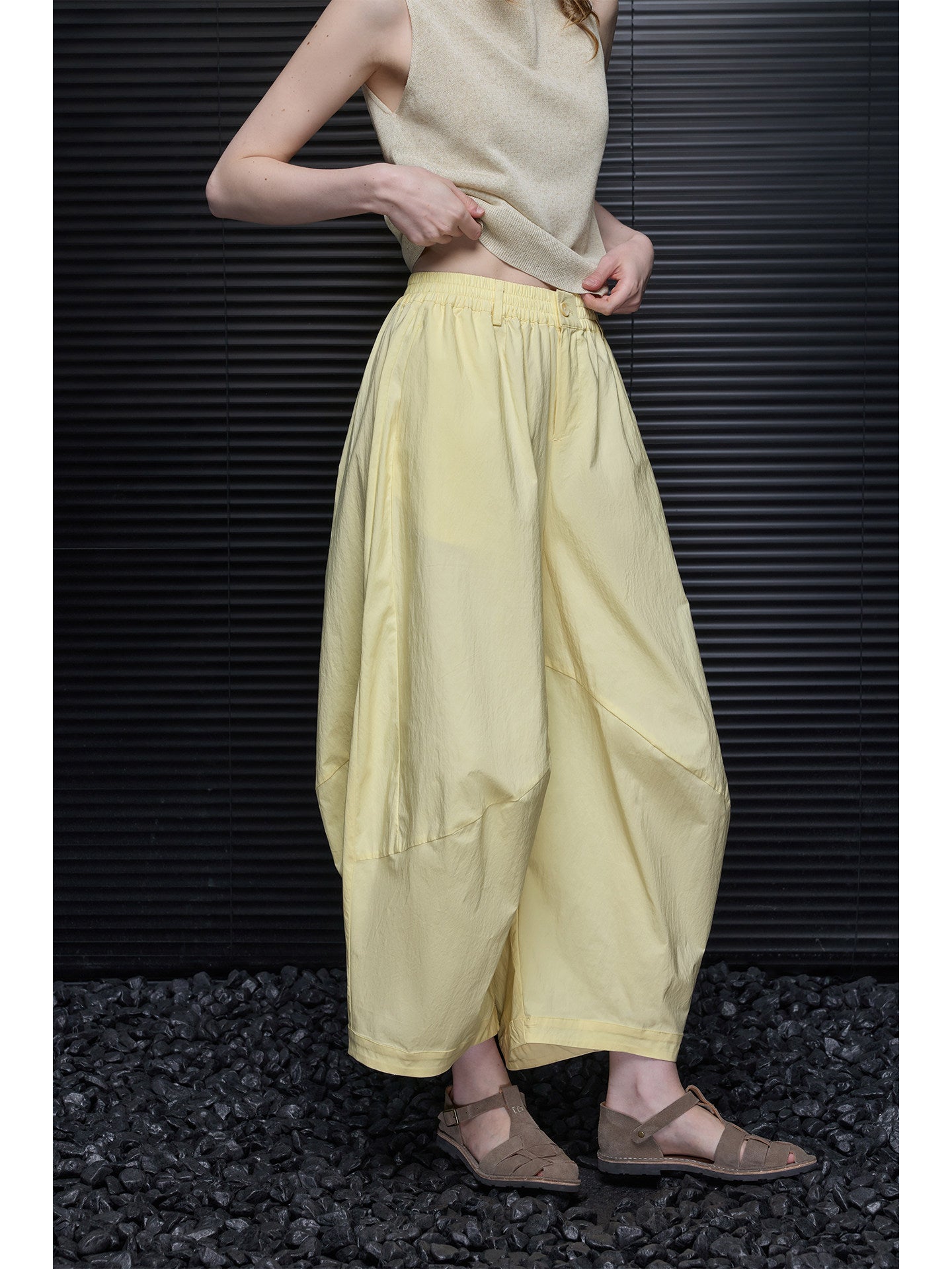 Balloon Wide-Leg Casual Pants_BDHL8350