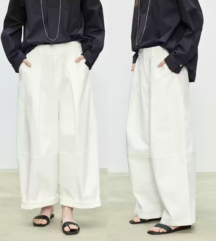 Loose-Fitting Silhouette Wide Pants_BDHL7081