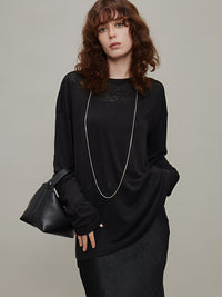 Loose Long-Sleeved Sheer Tops_BDHL6328