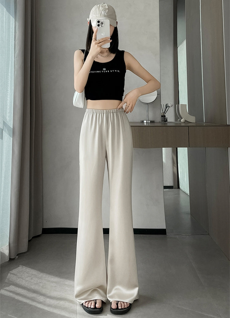 Flared Shiny Horseshoe Pants_BDHL7222