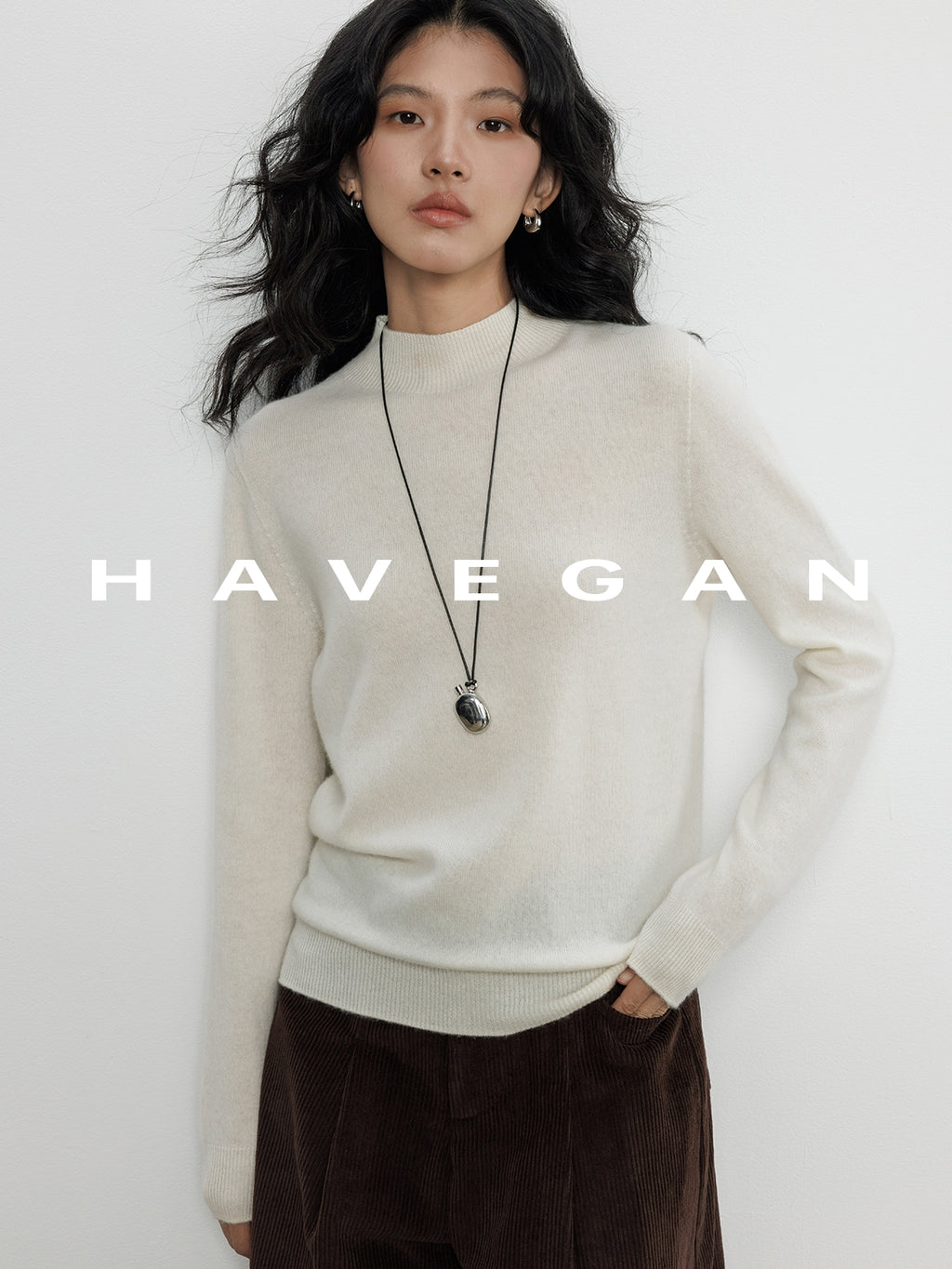 半高領針織上衣_BDHL7885