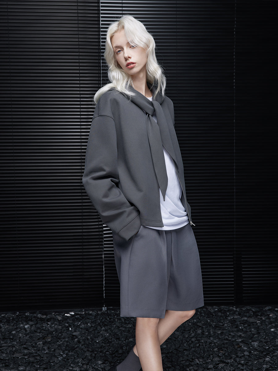 Gray Hooded Sweatshirt_BDHL7791