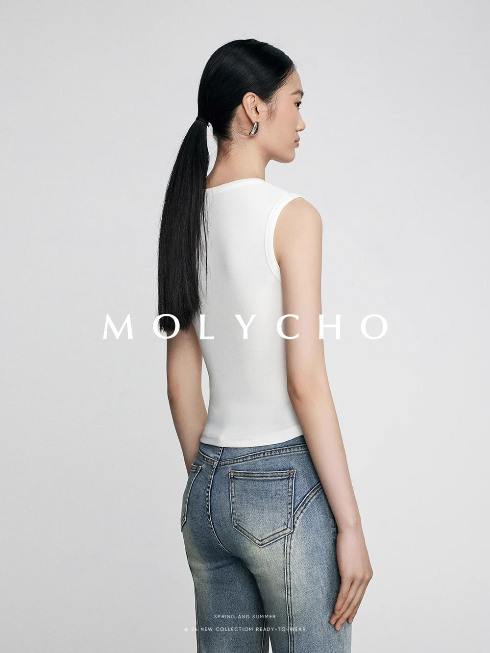 Wide Strap Sleeveless Tops_BDHL7412