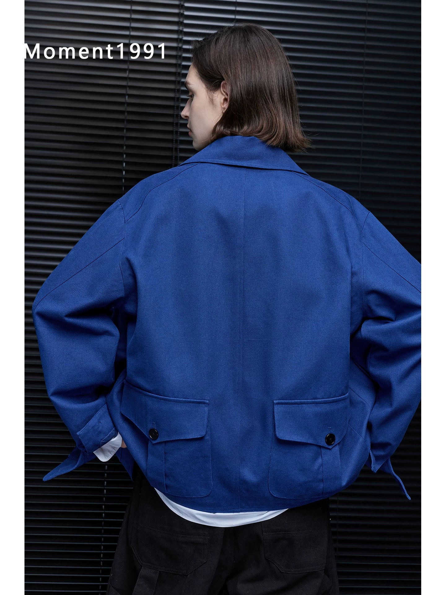Lapel Multi Pocket Utility Jacket_BDHL8406