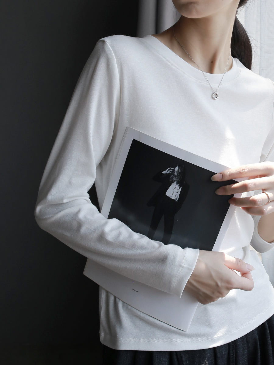Relaxed-Fit Round Neck Tops_BDHL7765