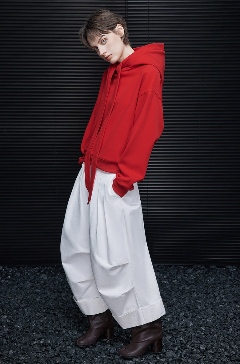 Drawstring Hooded Sweatshirt_BDHL7870