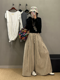 Loose-Fitting Striped Pants_BDHL7252